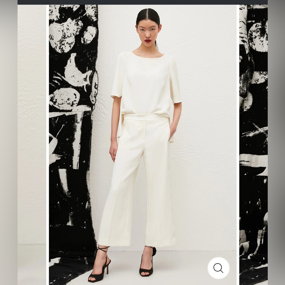 MARELLA Cream Wide-Leg Jumpsuit